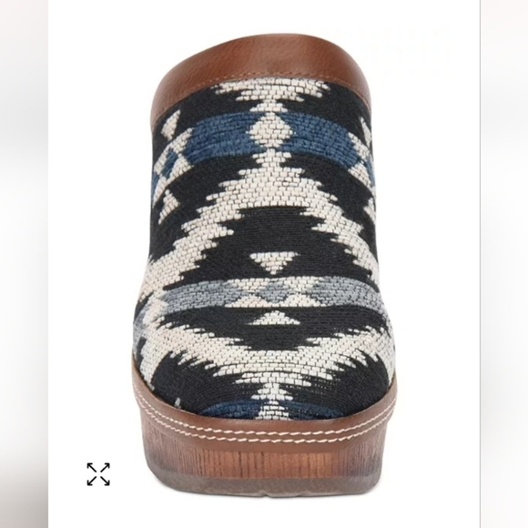 Korks By Kork-Ease Lori Blue Woven Clogs Size 10 NIB - Picture 2 of 14